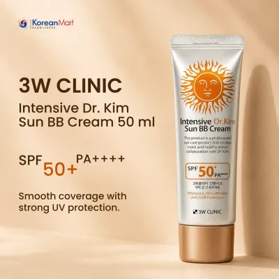 3W clinic Intensive Dr. Kim Sun BB Cream Spf+ PA++++ - 50ml
